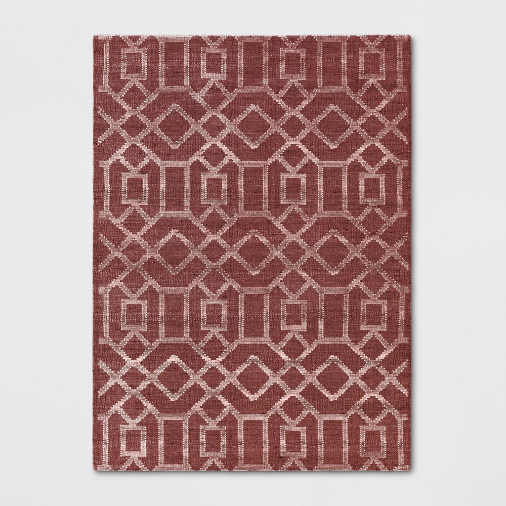 5'x7' Tapestry Tufted Geometric Area Rug Blush - Project 62™