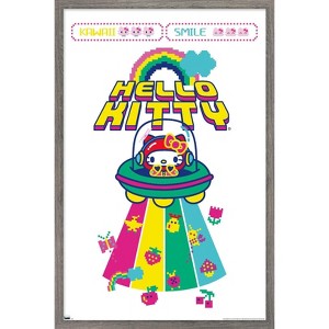 Trends International Hello Kitty - Kawaii Alien Framed Wall Poster Prints - 1 of 4
