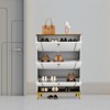 YIYIBYUS Shoe Storage Cabinet with Flip Doors Shoe Organizer Rack - 2 of 4