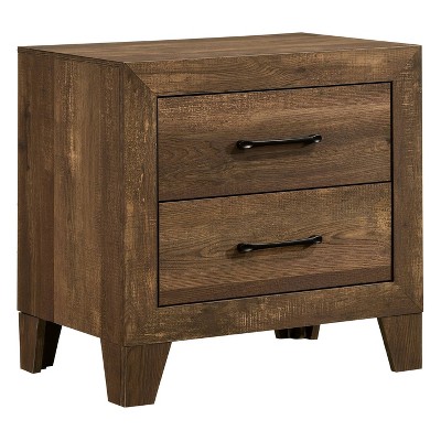 Quail 2 Drawer Nightstand Rustic Light Walnut - HOMES: Inside + Out