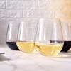 The Wine Savant Shatterproof Clear Acrylic Drinking Glasses, Stylish & Luxurious Design, Unique Addition to Home Bar - 6 pk - 4 of 4