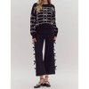 Women's Knit Bow Sweater - entro - 3 of 4