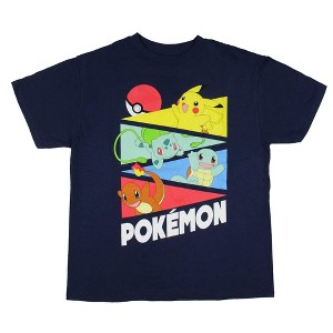 Pokemon Boys Game Characters Graphic Print Kid's Short Sleeve T-Shirt - 1 of 3
