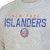 NHL New York Islanders Men's Long Sleeve Ash Gray Crew Neck Fleece Hooded Sweatshirt - image 3 of 3