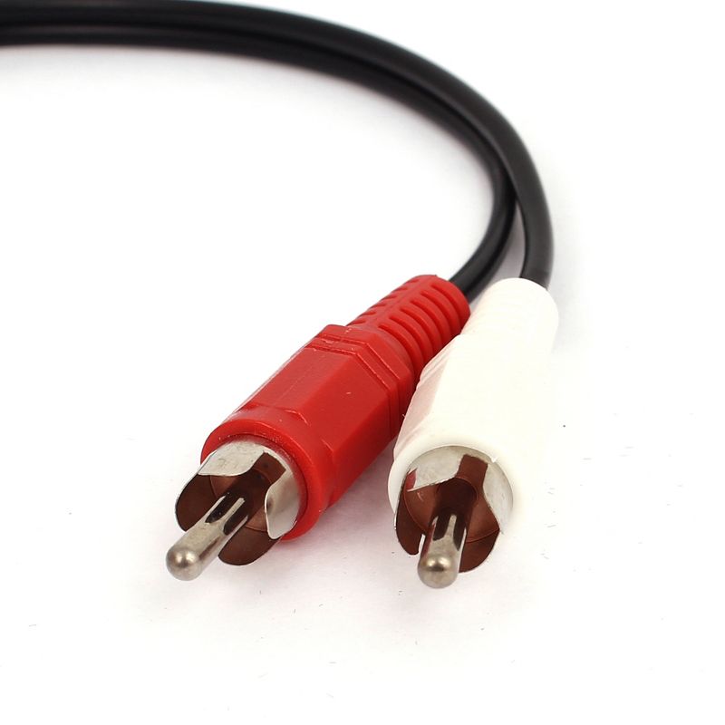 Unique Bargains 3.5mm Female Stereo to 2 RCA Male AV Audio Video MP3 Aux Cable Cord Adapter, 3 of 5