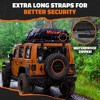 Mockins 35 Cu Ft. Black Waterproof Rooftop Cargo Bag (60"x42"x24") with PVC Mat, Straps, Hooks & More - 4 of 4