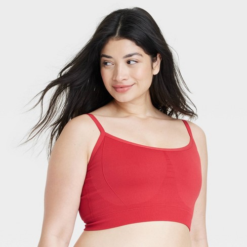 Women's Seamless Bralette - Colsie™ Brilliant Red 2x : Target