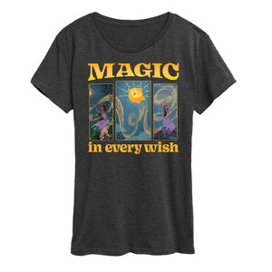 Women's - Disney - Magic In Every Wish Short Sleeve Graphic T-Shirt - 1 of 4