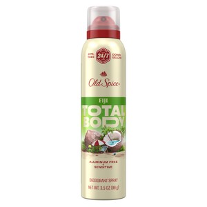 Old Spice Whole Body Deodorant for Men Total Body Aluminum Free Spray - Fiji - 3.5oz - 1 of 4