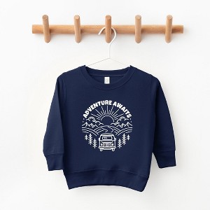 The Juniper Shop Adventure Awaits Landscape Circle With Van Toddler Graphic Sweatshirt - 1 of 2