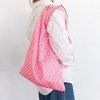 Jollity & Co - Check It! Tickle Me Pink Tote Bag - Pack of 1 Nylon Bag - 2 of 3