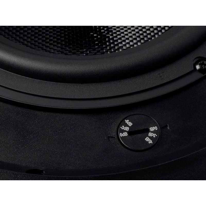 Monoprice 2-Way Carbon Fiber Ceiling Speakers - 8 Inch (Pair) With Paintable Magnetic Grille - Alpha Series, 5 of 7