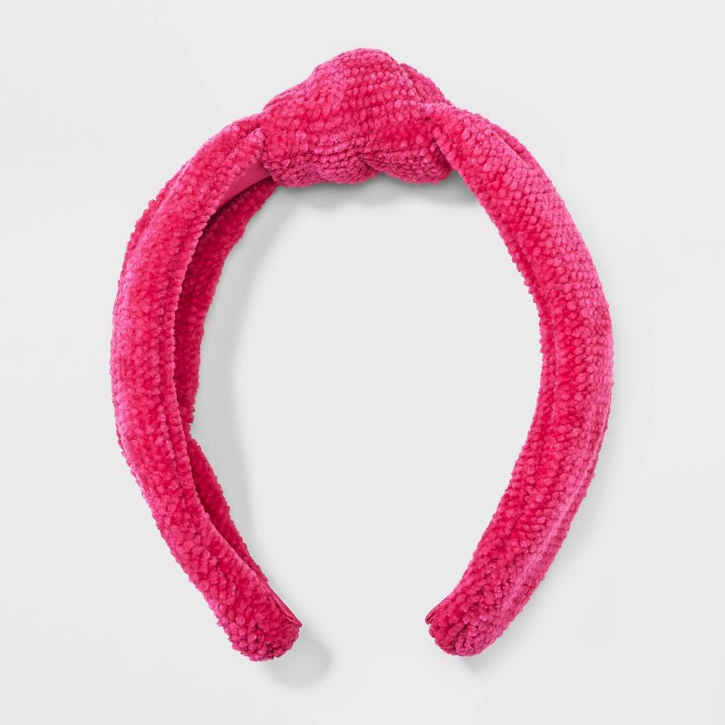 Chenille Fabric Knot Top Headband - Universal Thread™, 1 of 7