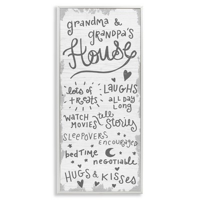 Stupell Industries Grandparents House Fun Family, 13" x 30"