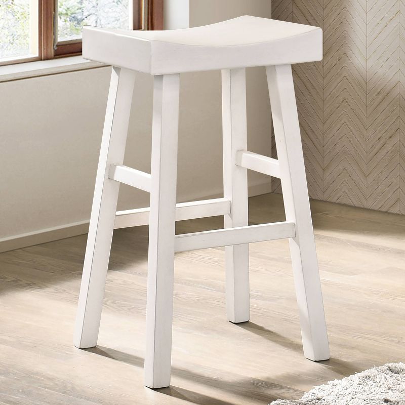 Set of 2 29" Lille Seat Saddle Counter Height Barstools - HOMES: Inside + Out, 3 of 5