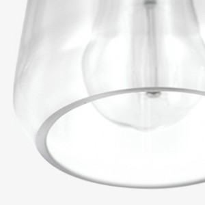 Salma 1-Light Plug-In or Hardwire Wall Sconce with Antique Brass Accent Socket and Glass Shade - Globe Electric - 1 of 4