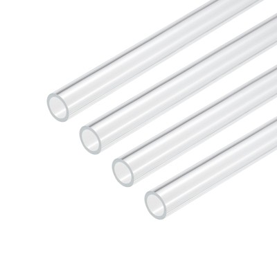 Unique Bargains Lamp Lantern Water Cooling System Acrylic Round Tubes 4 Pcs 10"
