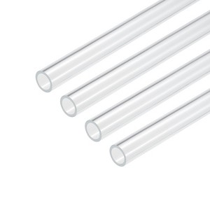 Unique Bargains Lamp Lantern Water Cooling System Acrylic Round Tubes 4 Pcs 10" - 1 of 4