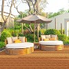 VINGLI Interlocking Deck Tiles, Anti-Slip Wood Tiles for All Weather, Outdoor Flooring for Patio, Poolside, 11.8”x11.8” - 4 of 4
