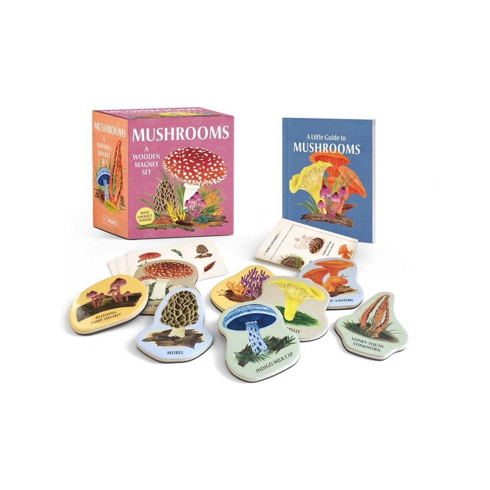 Mushrooms: A Wooden Magnet Set - (This Is a Book for People Who Love) by Meg Madden (Paperback)