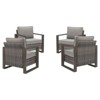 Gymojoy 4 Pieces Outdoor Patio Chairs Club Chair Set for Garden - 3 of 4