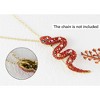 Anna-Kaci Crystal Rhinestone Snake Brooch Necklace for Halloween and Cosplay - 2 of 4