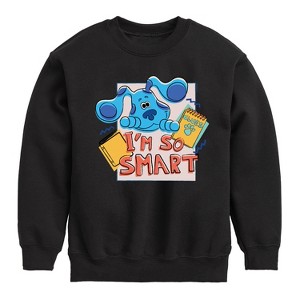 Boys' - Blue's Clues & You! - I'm So Smart Graphic Long Sleeve Fleece Sweatshirt - 1 of 4