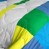 Slickblue Patchwork Comforter Set, Reversible Quilt Style, Down Alt Bedding, Reversible Design, 3 Size Options - 3 of 3