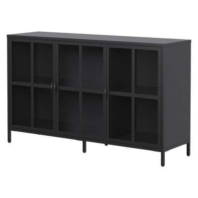 Bella Depot 55.1''W Storage Cabinet with Glass Doors