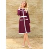 INSPIRE CHIC Women's Work A-Line Long Sleeve Contrast Color Dresses - 3 of 4