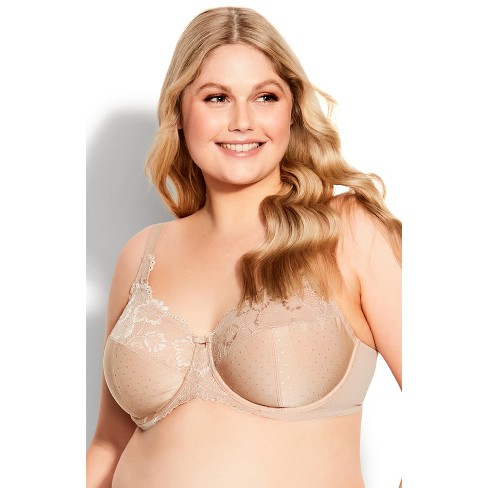 Avenue Body  Women's Plus Size Lace Underwire Bra - Beige - 34dd : Target