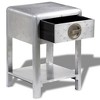 vidaXL Aviator End Table with 1 Drawer Vintage Aircraft Airman Style - 3 of 4