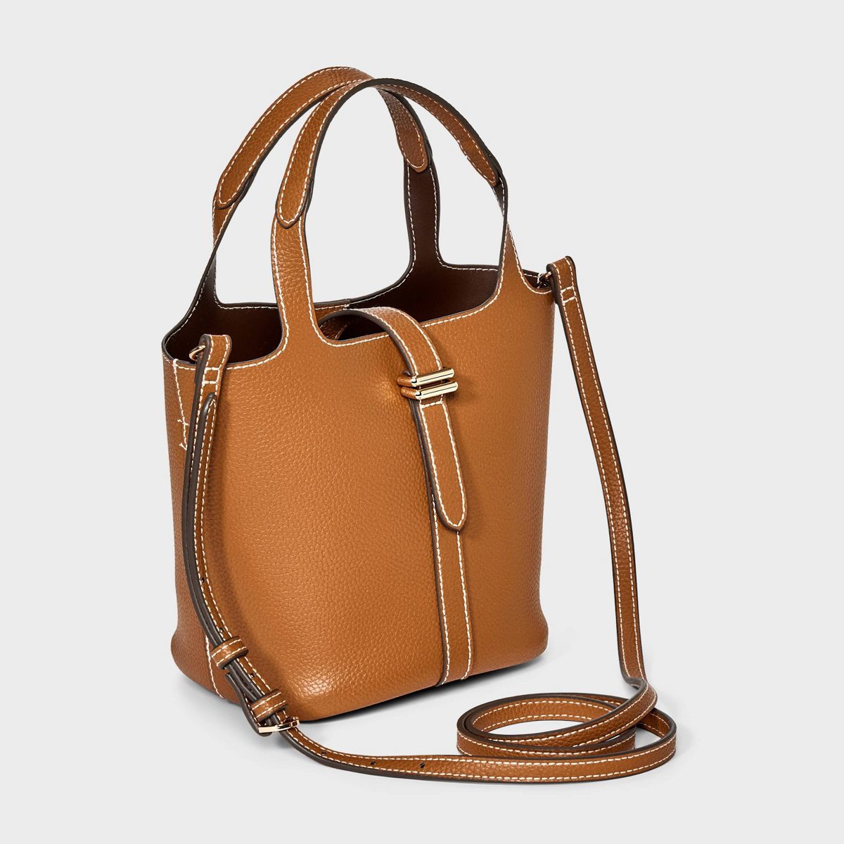 Mini Tulip Tote Handbag with Crossbody Strap - A New Day™ - thumbnail 8