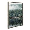 (Set of 3) Sylvie Evergreen Reflections in Fog Canvas Art Set by F2 Images - Kate & Laurel All Things Decor - 2 of 4