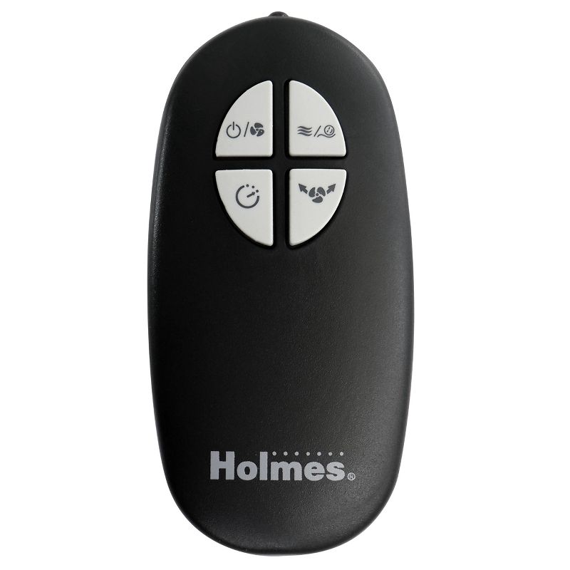 Holmes 36 Inch Oscillating Tower Fan with Remote Control in Black and Silver, 3 of 8