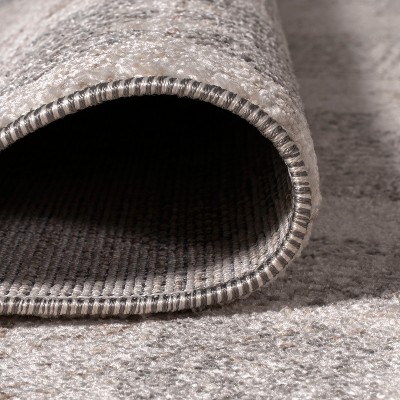 Modern Moroccan-Inspired Beige and Gray Geometric Synthetic Area Rug 3x5