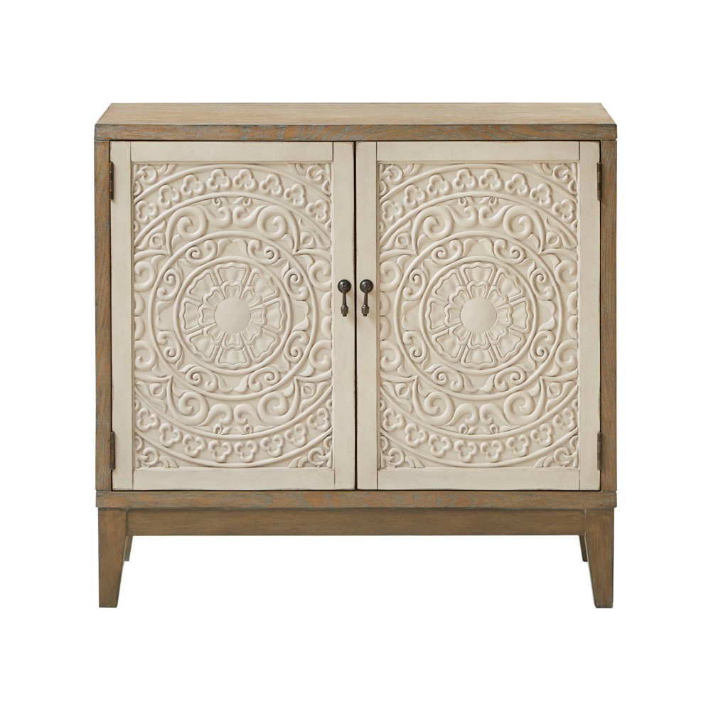Photos - Dresser / Chests of Drawers Turpin Accent Chest Walnut/Cream