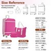 Grungis 3 Piece Luggage Sets with Bags Lightweight Suitcase,24In Hardshell Luggage Sets with Double Spinner Wheels and TSA Lock - 3 of 4