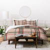 Emanuela Carratoni Tartan Theme on Pink Duvet Cover + Pillow Sham(s) - Deny Designs - 4 of 4