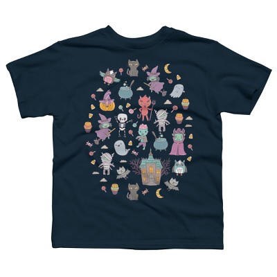 Boy's Design By Humans Cute Halloween By kostolom3000 T-Shirt