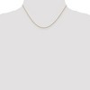 Black Bow Jewelry 0.8mm, 10k Yellow Gold, Baby Rope Chain Necklace - 2 of 4
