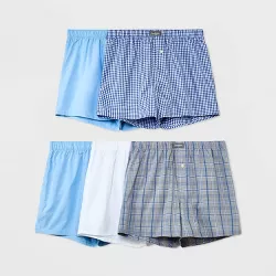 Men's 4+1 Bonus Pack Woven Boxer - Goodfellow & Co™ Colors May Vary