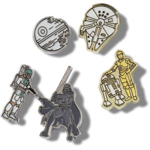 Crocs Jibbitz Star Wars Dark & Light Metal Edition Shoe Charms 5pk - 1 of 4