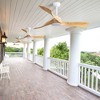 BestParts 52" Modern Ceiling Fan with Remote Control - 3 Solid Wood Blades & Reversible Motor - 2 of 4