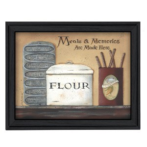 Meals and Memories By Pam Britton, Printed Wall Art, Ready To Hang Framed Poster, Black Frame - 1 of 4