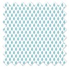 Bacati - Sophia Aqua Leaves Cotton Printed Single Window Curtain Panel - 4 of 4
