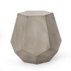 Sapphtopaz Outdoor End Table Modern Outdoor Side Table, LightWeight Concrete Patio Table Small Table for Backyard, Balcony, Porch - 4 of 4