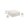 Meridian Furniture,Cozy Velvet Ottoman - 4 of 4