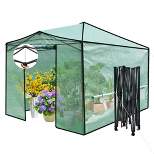 Costway 9'x 12' Portable Walk-in Greenhouse Pop-up Folding Gardening w/Window