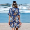 Women's Tropical Fern Print Beach Cover Up Dress - Cupshe - 4 of 4